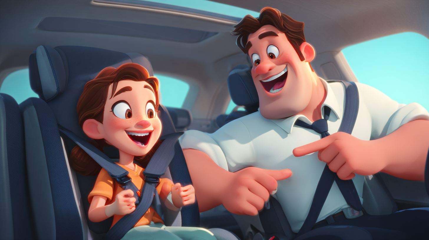 Pregnant woman installing infant car seat in vehicle with instruction manual